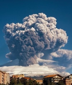 awesomeagu:  Etna Sicily Italy Erupting