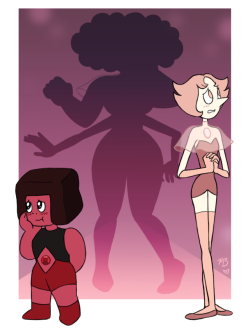 spinelstar:Morganite’s Ruby and Pearl, feeling awkward being