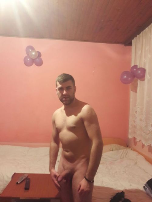 iraqiarabguy:This guy from Macedonia! I haven’t expect that.. But he let me see how strong he is with super thick uncut Dick