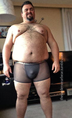 theunderwearbear:  I got these super sheer trunks from huskerbeef