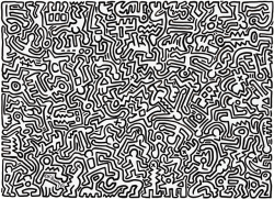 nobrashfestivity:  Keith Haring, Detail Drawing, 1987