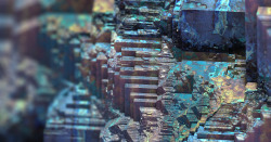 iolaria:  Bismuth Crystals Made in Mandelbulb! Finally figured