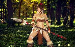 kamikame-cosplay:    Enji Night as Nidalee cosplay Photo by  Sarmai   