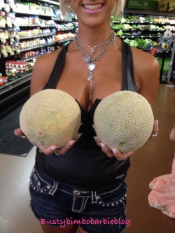 bustybimbobarbieblog:  These melons are almost as heavy as mine!