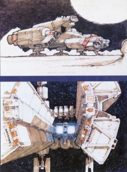scifiction: Concept art for “Alien” by Ron Cobb
