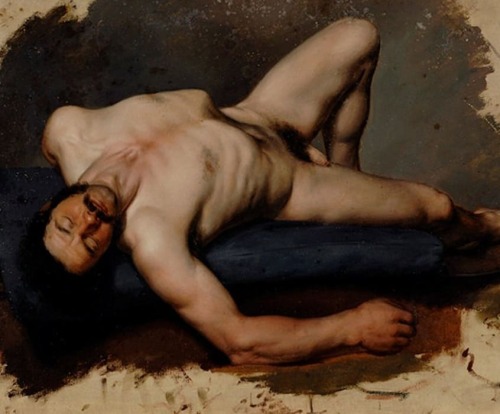 antonio-m:  ‘Lying Nude’ by Giuseppe Bezzuoli (1784-1855).