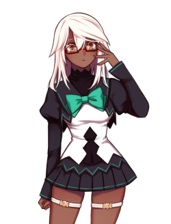 kirkeohara:She wear glasses.   O oO <3