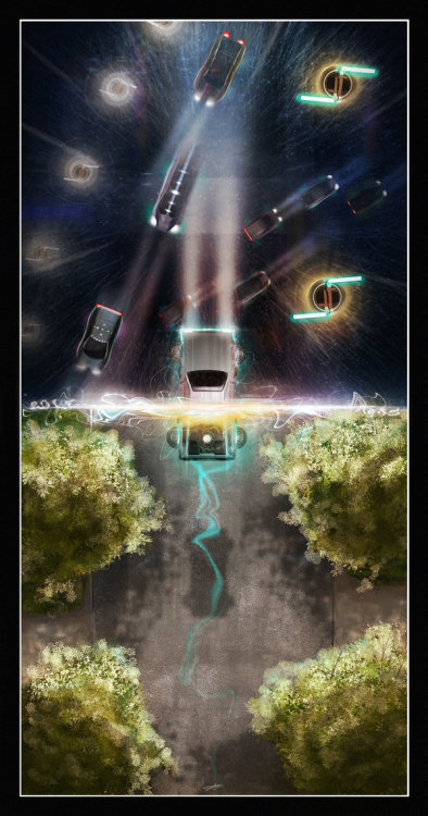 geek-art:Great BTTF art by Andy @andy_fairhurst for Bottleneck Gallery ! http://www.geek-art.net/andy-fairhurst-88-mph-back-to-the-future-prints/  #geekart