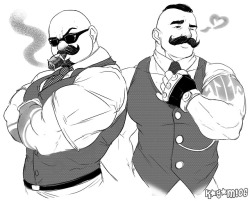 kagami06: Vest daddies. Imagine being DP’d by these two (in