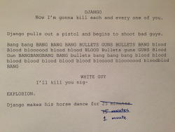 shitroughdrafts:  Shit Rough Oscars: Django Unchained, by Quentin