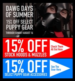 15% Off Pup Gear This Weekend!!!http://glink.me/15offpupgear