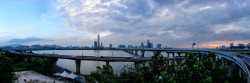 rjkoehler:  Panorama of Hangang riverside, Ichon-dong.