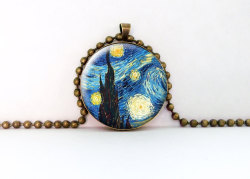 culturenlifestyle:  Handmade Pendants Showcase Classical Paintings