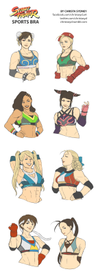 christasyd:  Street Fighter themed sports bras should be a thing.