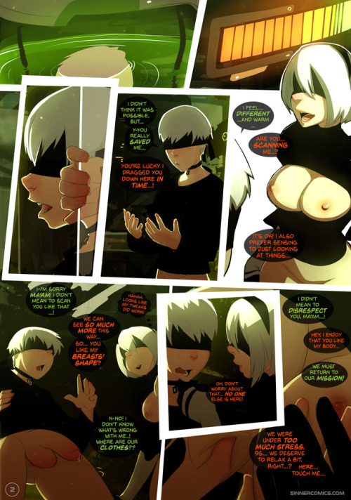 artbysinner:  My full NieR: Automata comic! You can read all my comics FOR FREE > here <No sign-up. No bullshit.Sinner at your service! <3Share with your friends! :D    