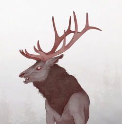 dappermouth: - something mourns between the trees - (a wendigo