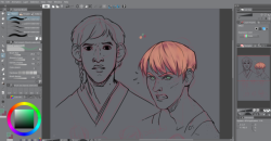 Welp, time to spend hours doing sketches for a teen Kylux AU