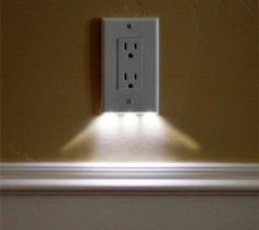 sweetestesthome:  these night light outlet covers use Ũ.05 of