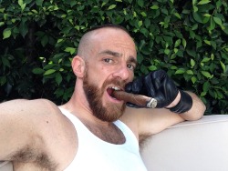 spitstinkpig: boynextdoor74:  Some new pics.   #cigar  That’s