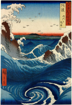 sadburro: Awa Province -Naruto Whirlpools  Hiroshige 