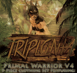 Primal Warrior for V4:  9 piece clothing set featuring: Top