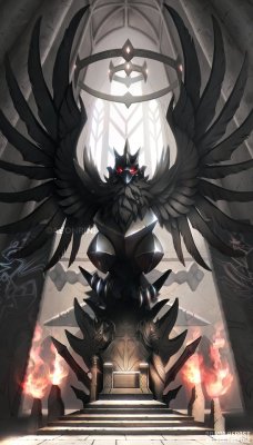 aeonrin:Finished the drawing of Corviknight… love his design