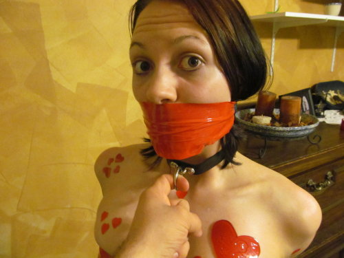 Nice and tight tape gag…