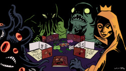 tohdaryl: The stars are right for board games night.  Shoggy,