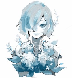 kaneki-e:  Touka Kirishima (from Ishida’s twitter) 