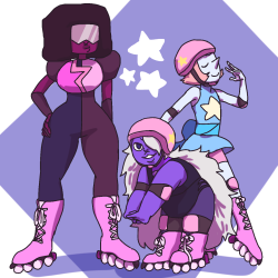 kogasana:  we’re the roller skating gems   roller babes~ <3