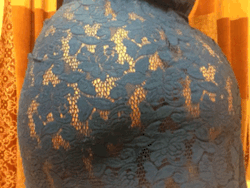 bumfinger:  p0liwag:  Sheer blue lace dress with no underwear