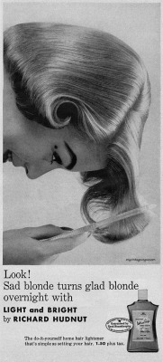 theniftyfifties:  Jean Patchett for Light and Bright hair colour,
