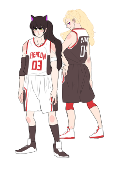 bonpyro:  highschool bball!au, home uniforms edition! and for