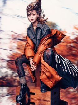 itshautephoto:Sasha Pivovarova by Craig McDean for Vogue UK October