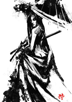 sekigan:  Samurai Spirit Sumi 5 by derylbraun on DeviantArt