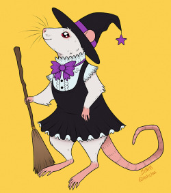 ratichu: A witchy rat for Halloween! 🐀✨