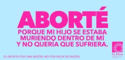 Aborte por que no estaba preparada para ser madre