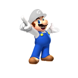 -transparents:  Semi Transparent Mario (clothes + hat matches