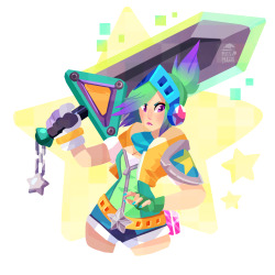 missmuggle:  Arcade Riven, ready to fight!You can get prints,