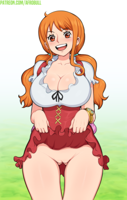 afrobull:  Nami commission for Dave Stone, this time a remake