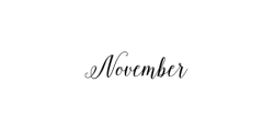 noirvogue:  Hello, November!