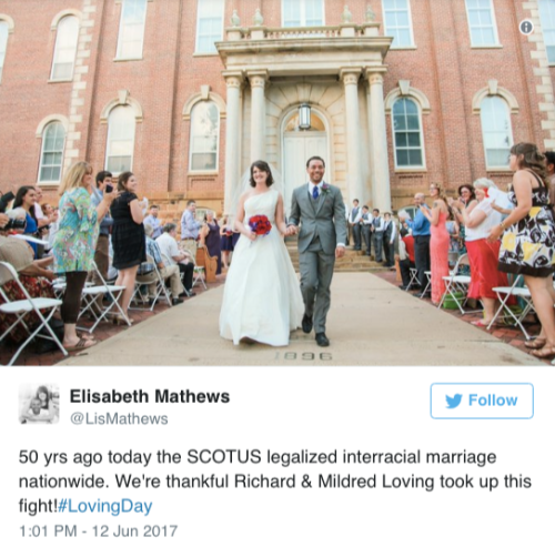 the-movemnt:  11 beautiful #LovingDay tweets that pay tribute to Loving v. Virginia on its 50th anniversary follow @the-movemnt 