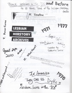 uchicagolgbtqhistoryproject:  csczine:  Title: Black Lesbians