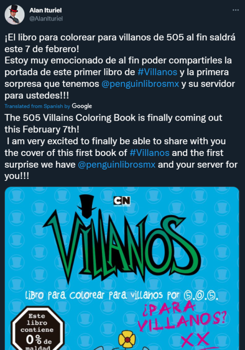 nightfurmoon:  OFFICIAL VILLAINOUS COLORING BOOK COMING OUT ON