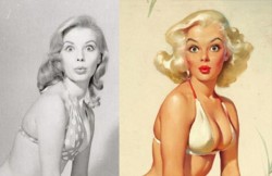 jeviernoir:  The real life inspirations for the most famous pinup