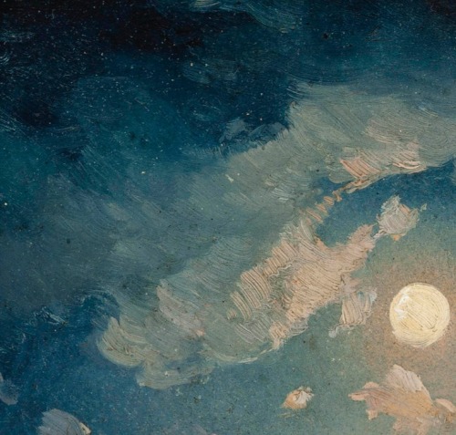 detailedart: Detail: Vessels before Vesuvius at night, by Ercole