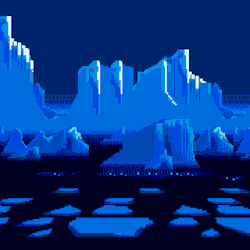 sonichedgeblog: Scenery from Ice Cap Zone from ‘Sonic The Hedgehog