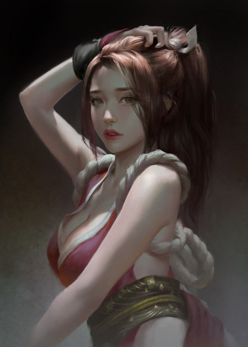 xsirboss:    Mai Shiranui    Ley Bowen 张  https://www.artstation.com/artwork/Dx0le9