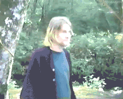 peace-love-cobain:  cobainish: Kurt, say hi!  “Hiii!”