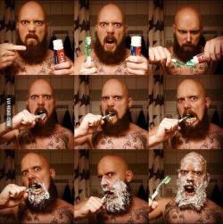 metalheads-are-my-fetish:  How to brush your teeth like a real